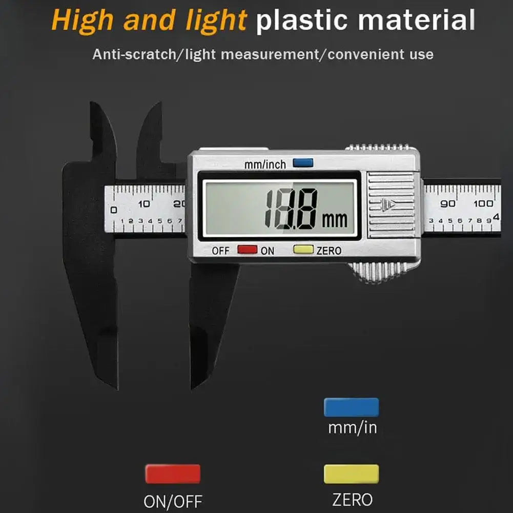 Electronic Digital Caliper Carbon Fiber Dial Vernier Caliper Gauge