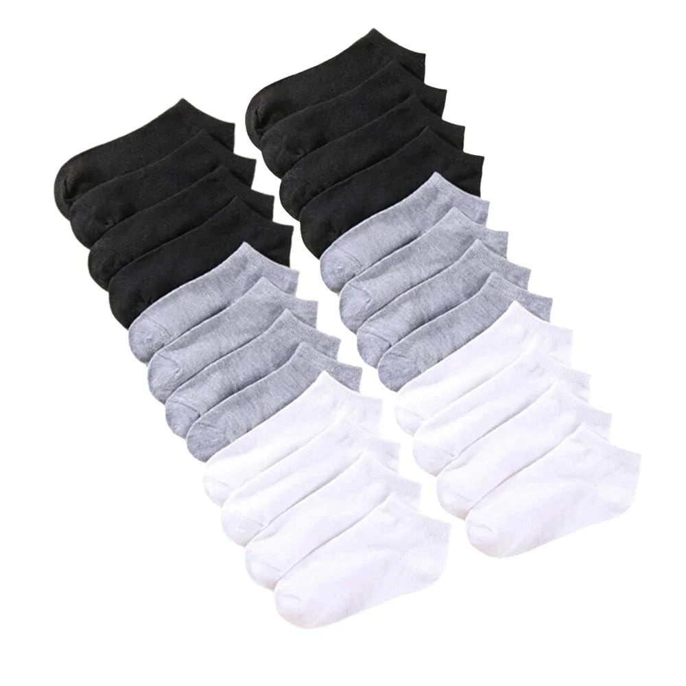 20 pairs/Men's Socks Spring/Summer Thin, Breathable, Soft Polyester