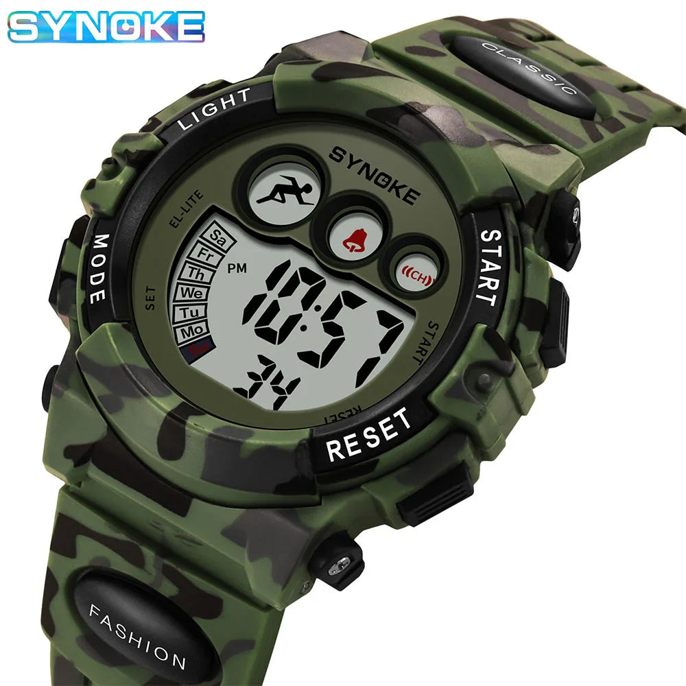 SYNOKE Student Sport Watches For Kids Colorful Electronic Watches 50M