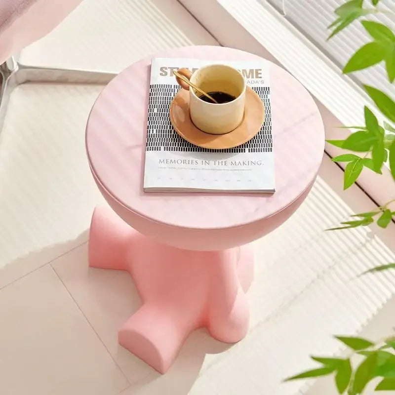 Light Luxury Cartoon Sofa Edge Table Creative Flat Head Coffee Table