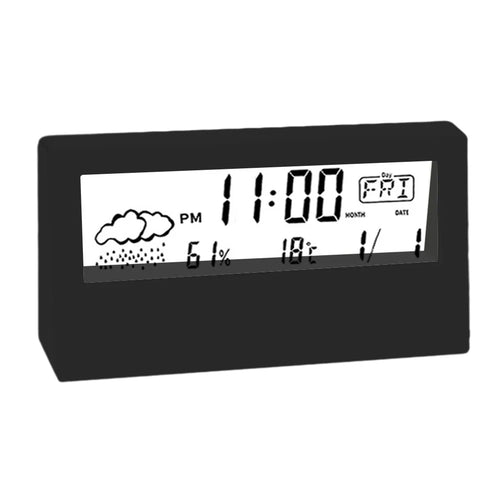Thermo-Hygrometer Clock Creative Weather Display Electronic Alarm