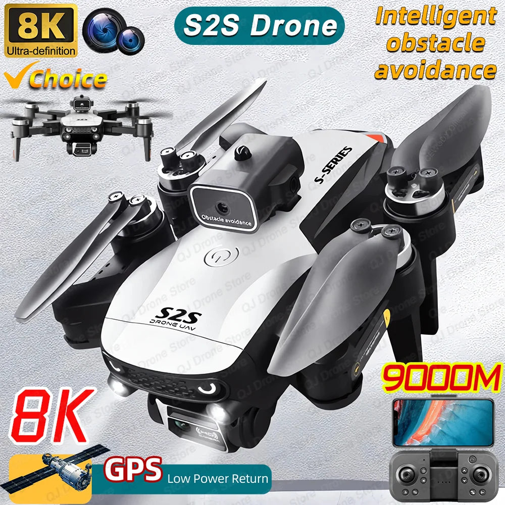 S2S Drone 8K Professional HD Dual Camera