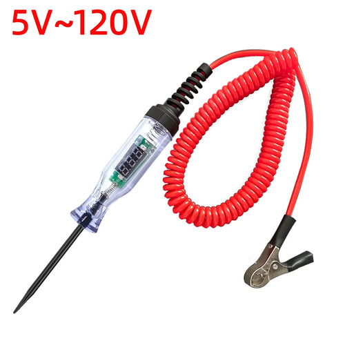 5V-120V Car Tester Pen Voltage Circuit Test DC Digital Display