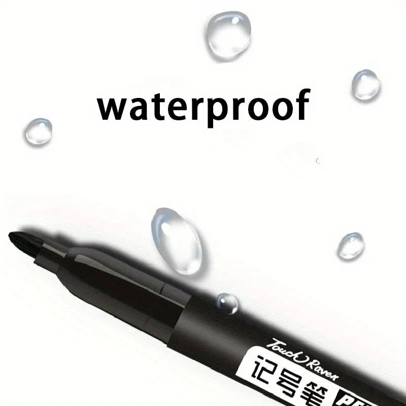 6 Pcs/Set Permanent Art Marker Pen Fine Point Waterproof Ink Thin Nib
