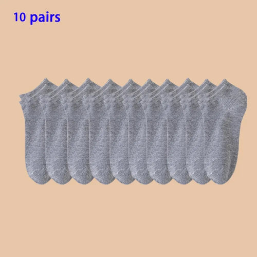 4/5/10/20/40 Pairs of Solid Color Socks, Soft and Lightweight Ankle