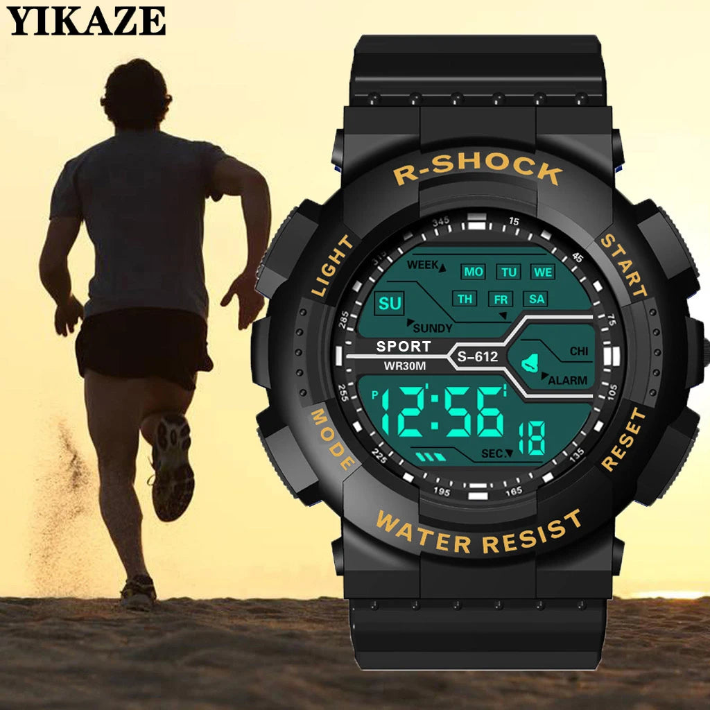 R-SHOCK  Sports Men LED Multifunctional Watch  ￼