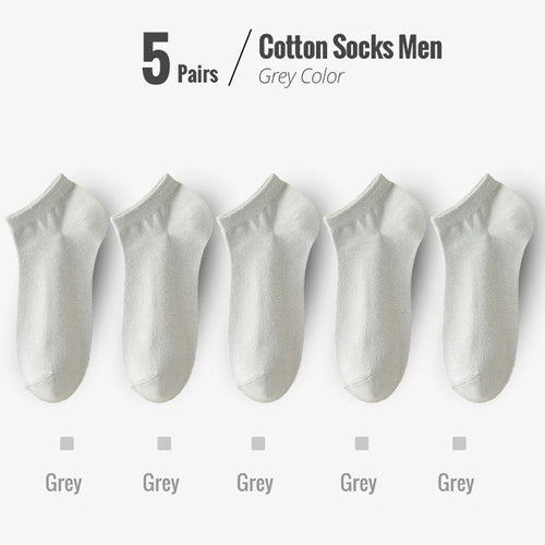 95% Combed Cotton Socks Men Business Dress Short Socks Soft Breathable