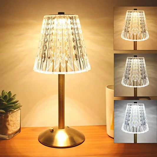 Bar Touch Table Lamp Rechargeable Wireless Desk Lamp Portable Bedroom