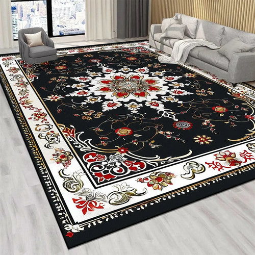 Persian Luxury Retro Red Carpet Living Room Large Size Non-slip Coffee