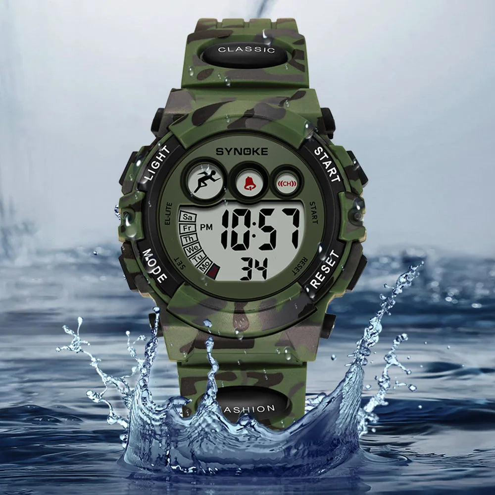 SYNOKE Student Sport Watches For Kids Colorful Electronic Watches 50M