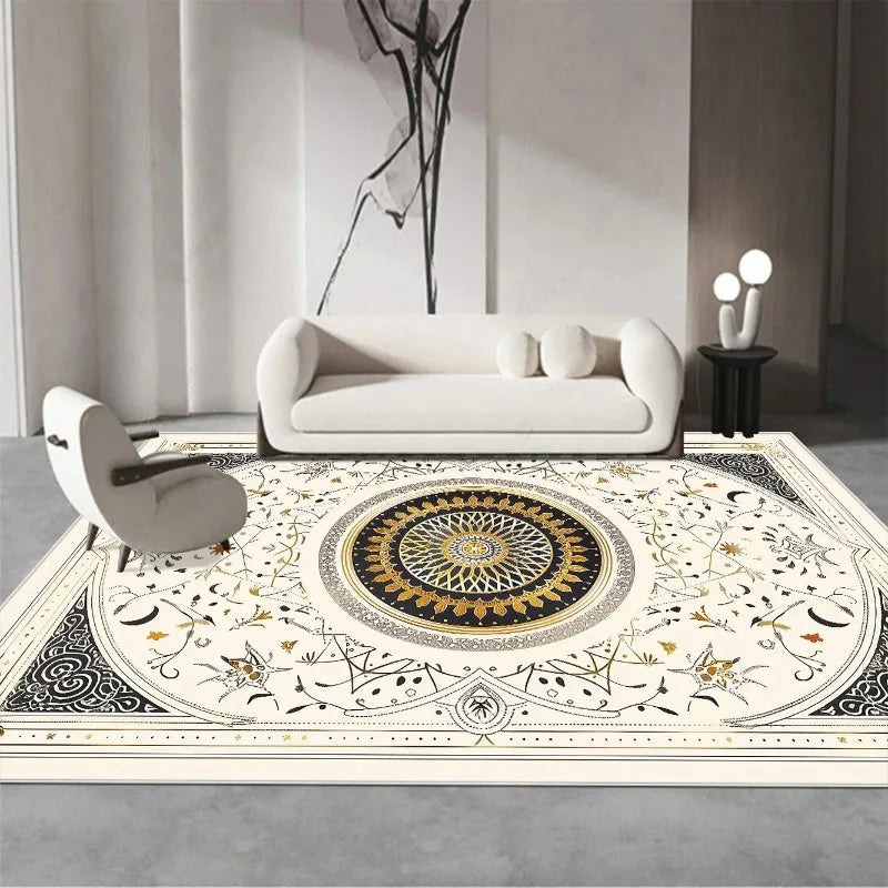Persian Luxury Retro Red Carpet Living Room Large Size Non-slip Coffee