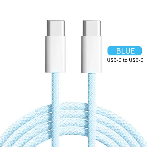 PD 60W USB-C To Type C Cable for IPhone 15 16 Pro Fast Charging Wire