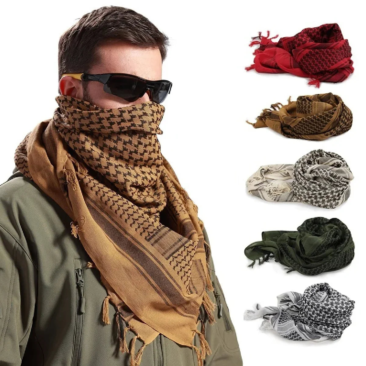 Unisex Summer Tactical Cycling Mask Scarf Lightweight Fashion Hijab