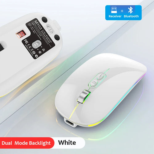 Dual Mode Bluetooth 2.4G Wireless Mouse One-Click Desktop Function