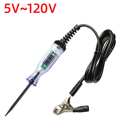 5V-120V Car Tester Pen Voltage Circuit Test DC Digital Display