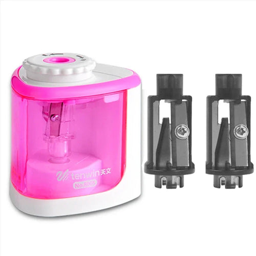 Tenwin Electric/Manual 2 in 1 Pencil Portable Sharpener Safe Student