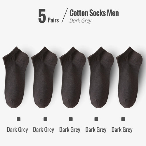 95% Combed Cotton Socks Men Business Dress Short Socks Soft Breathable