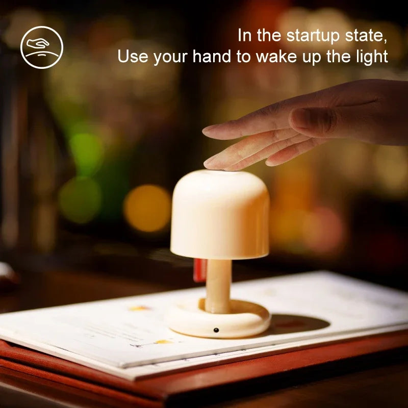 Creative Mushroom Style Led Night Light Nordic Mini Desktop Coffee Bar