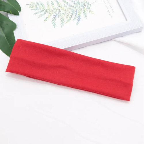 Elastic Cotton HairBand Fashion Headbands for Women Men Solid Running