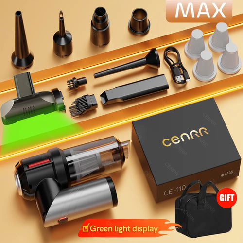 CENRR Car Vacuum Cleaner Mini 998000PA Powerful Cordless Portable