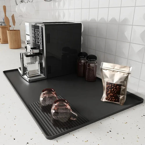 Coffee Machine Silicone Mat Tray Bar Fruits and vegetables Drain Pad