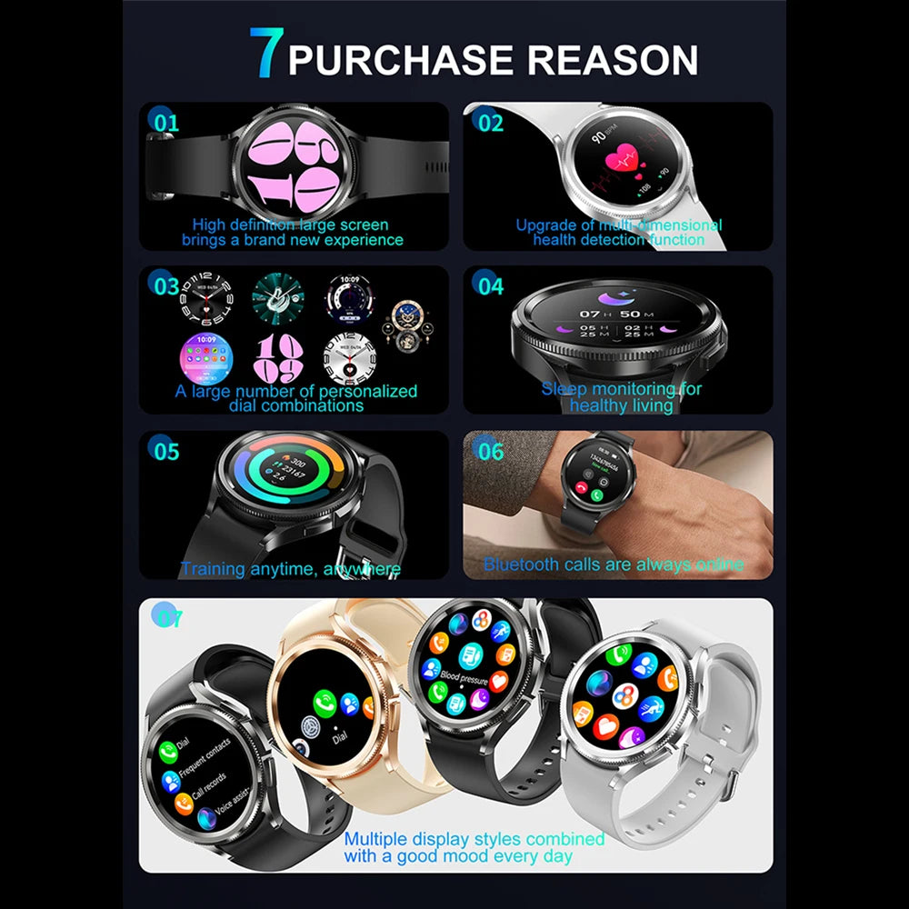 Watch 6 Classic Bluetooth Call Smart Watch Men GPS Outdoor Sports