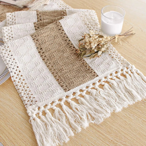 Scandinavian ins table flag cotton linen fabric living room TV cabinet