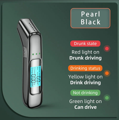 Portable Breathalyzer Professional Breath Alcohol Tester LCD Display