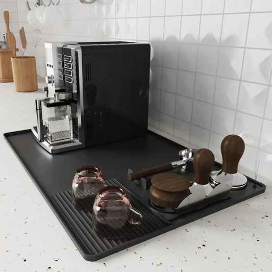Coffee Machine Silicone Mat Tray Bar Fruits and vegetables Drain Pad