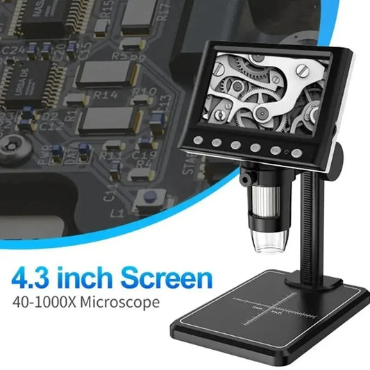 4.3 In LCD Digital Microscope 40-1000X Soldering Microscope for Error