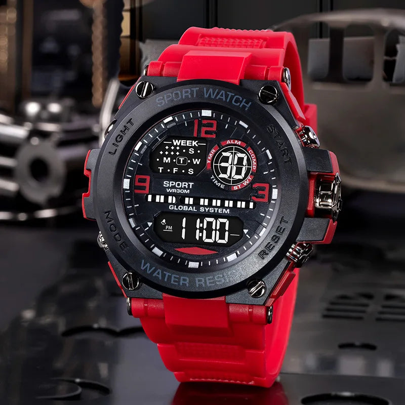 Top Luxury Electronic Watch for Man Outdoor Sport Watch Stopwatch