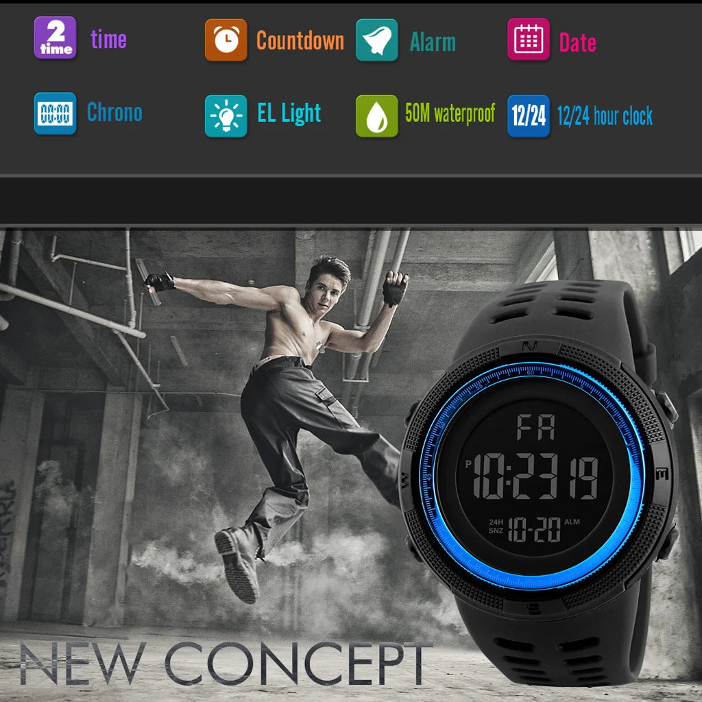 Electronic Watch For Mans Sport watchMultifunction Fashion sports