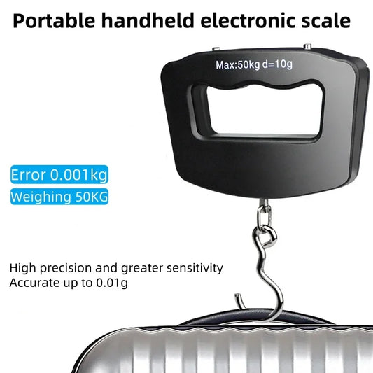 50kg/10g Travel Luggage Scale Portable Handheld Electronic Scale with