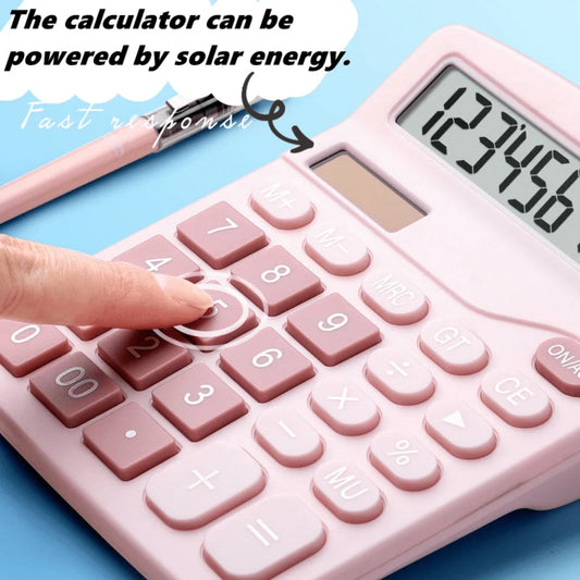 1Pcs Solar Scientific Calculator Desktop Financial Office Computer