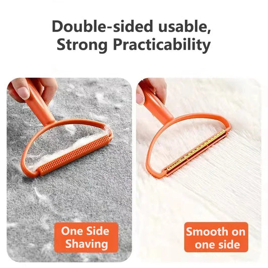 Double-Side Lint Remover Portable Pet Hair Remover Brush Manual Fluff