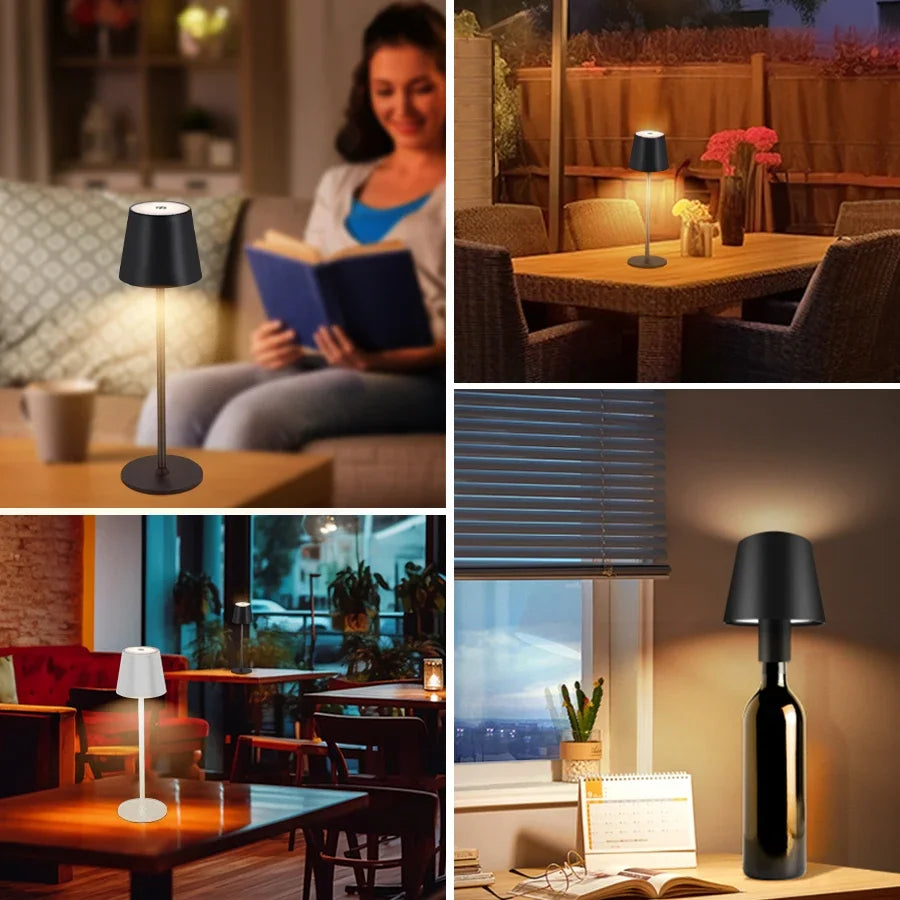 Decorative Rechargeable Led Table Lamp with Touch Switch Wireless 3