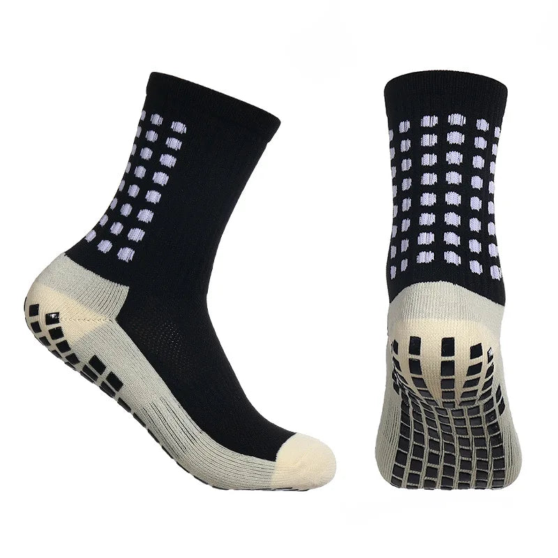 1Pc Adhesive Towel Sole Running Socks Non-slip Marathon Football Socks