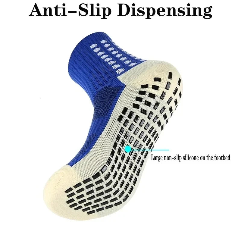 1Pc Adhesive Towel Sole Running Socks Non-slip Marathon Football Socks