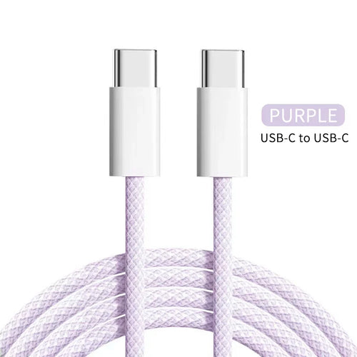 PD 60W USB-C To Type C Cable for IPhone 15 16 Pro Fast Charging Wire