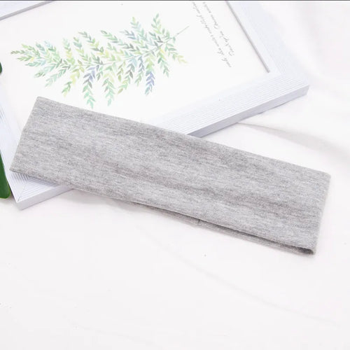 Elastic Cotton HairBand Fashion Headbands for Women Men Solid Running