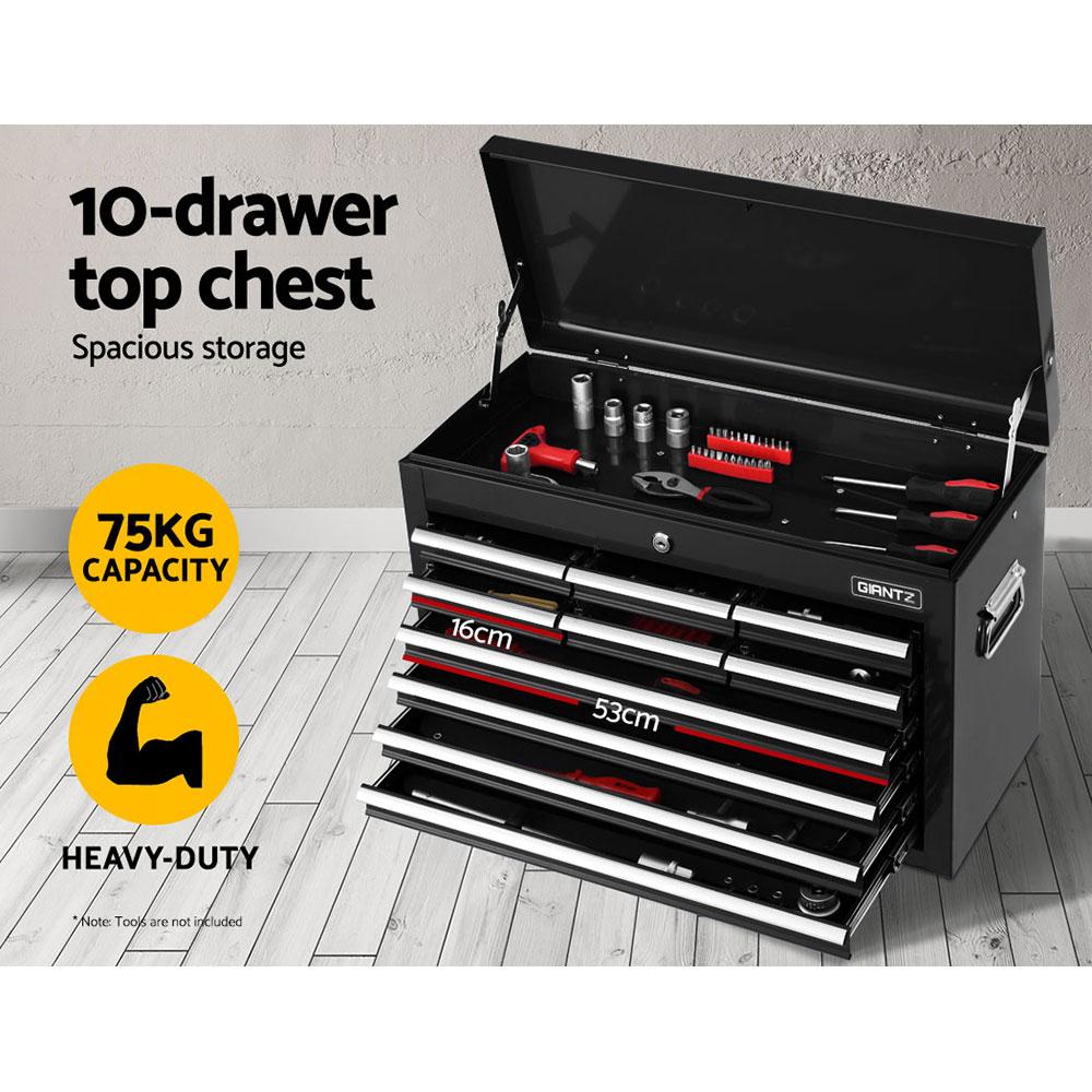 Giantz 17 Drawer Tool Box Cabinet Chest Trolley Toolbox Garage Storage