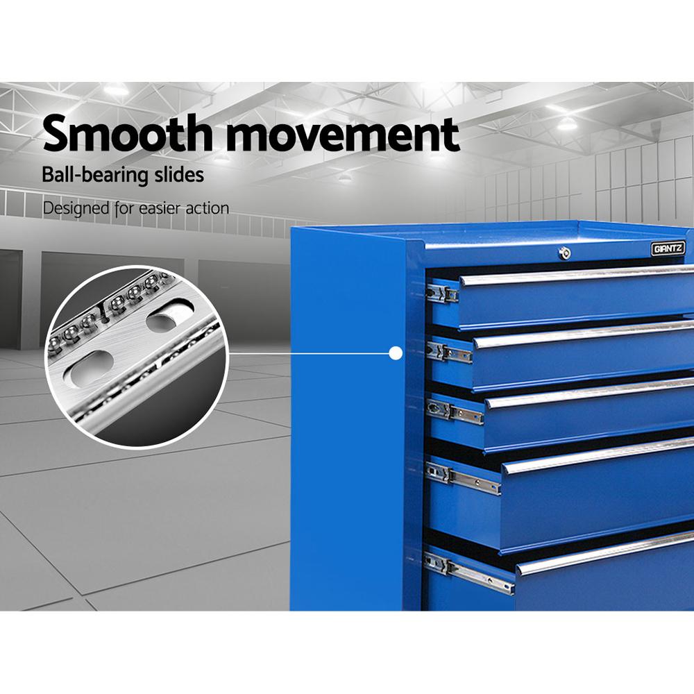 Giantz 5 Drawer Tool Box Cabinet Chest Trolley Box Garage Storage