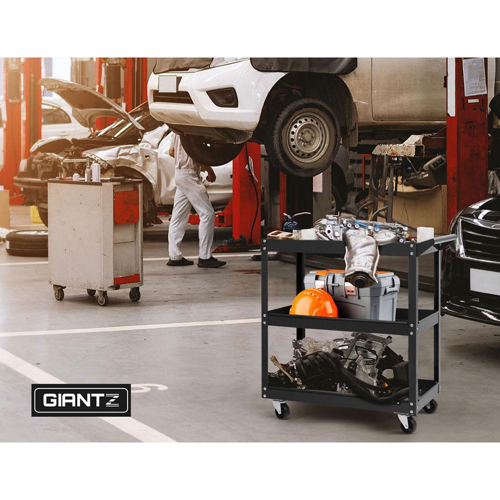 Giantz 3-Tier Tool Cart Trolley Workshop Garage Storage Organizer
