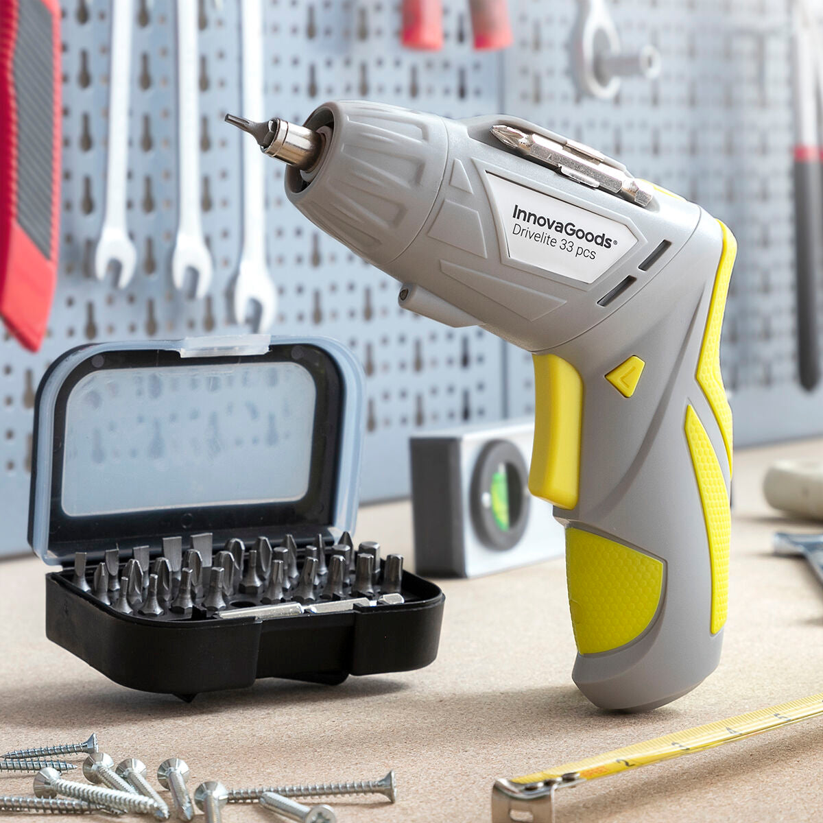 Multi-position Wireless Electric Screwdriver with Accessories