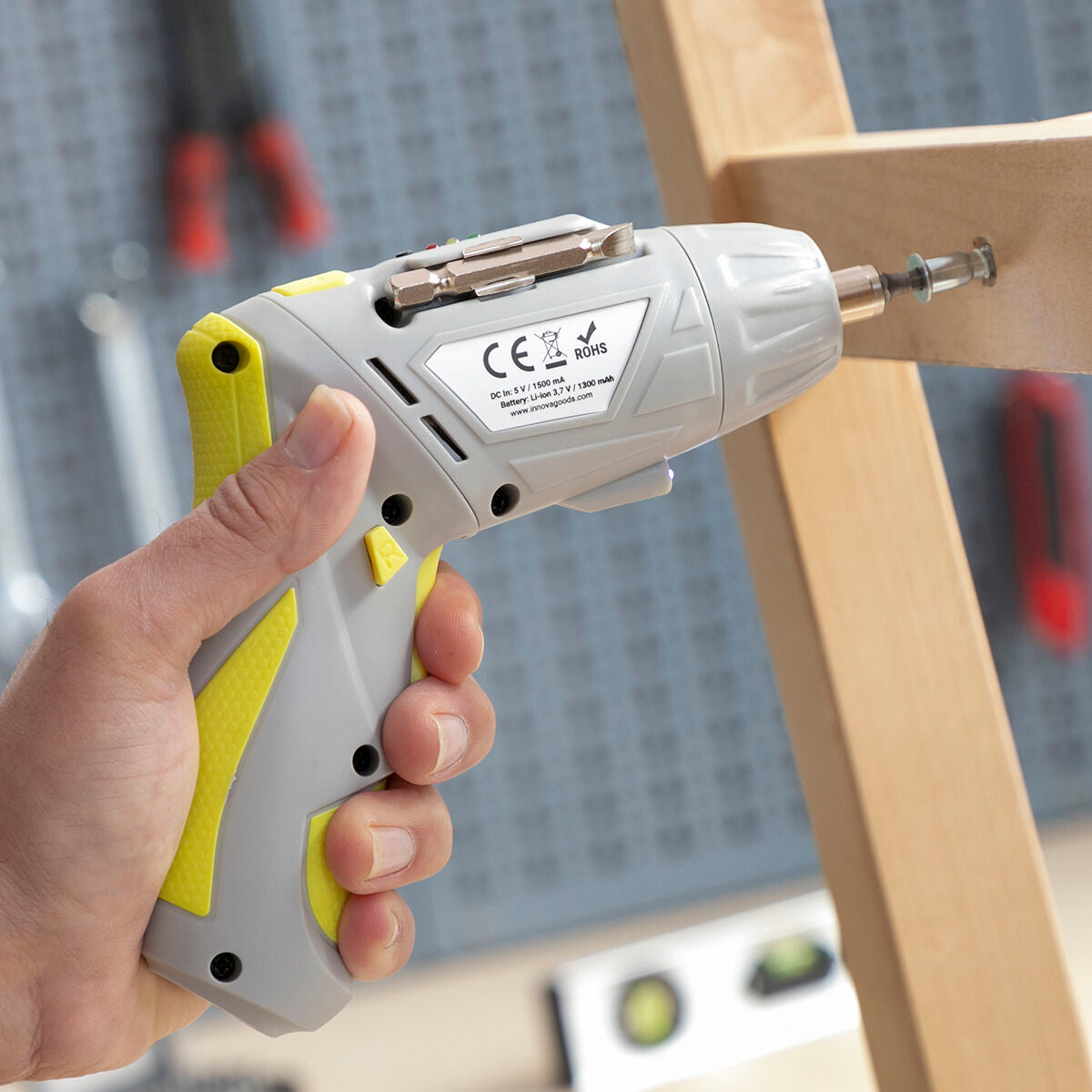 Multi-position Wireless Electric Screwdriver with Accessories