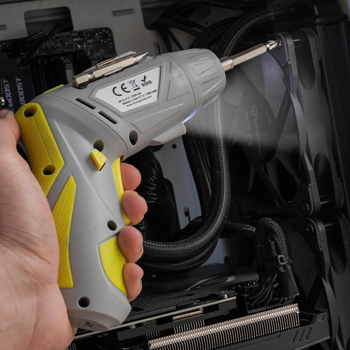 Multi-position Wireless Electric Screwdriver with Accessories
