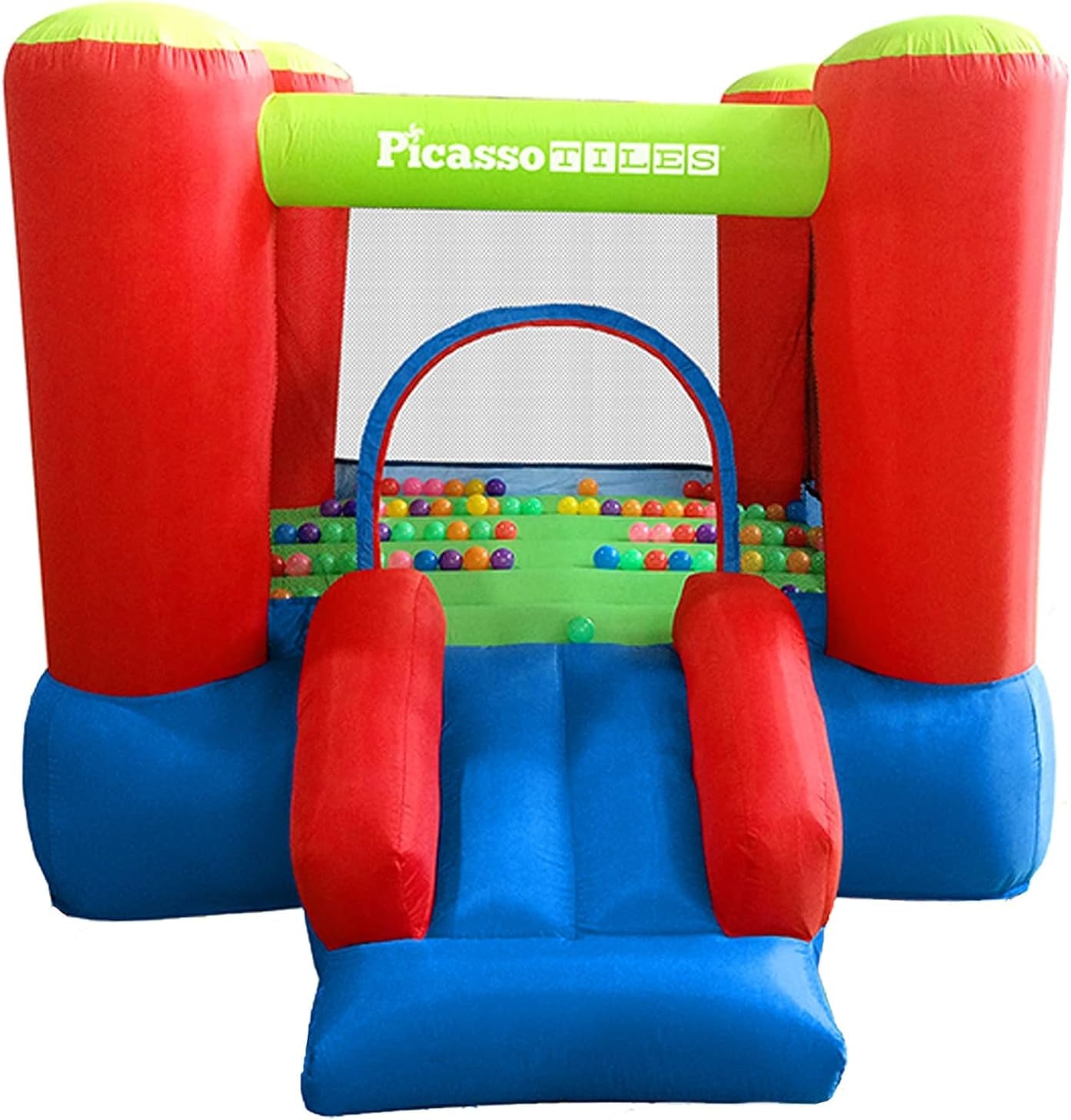 Junior Inflatable Bouncer Slide with 50 Balls