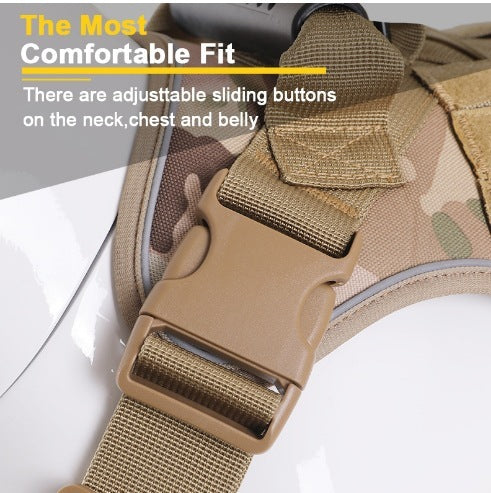 Pet Dog Anti-breakaway And Anti-rush Reflective Breathable Chest Harness