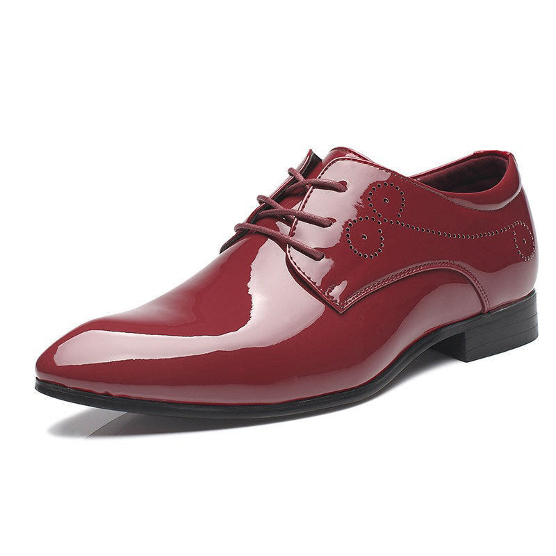 Men Leather Shoes Men Business Casual Dress Shoes Leather Shoes Slip-on