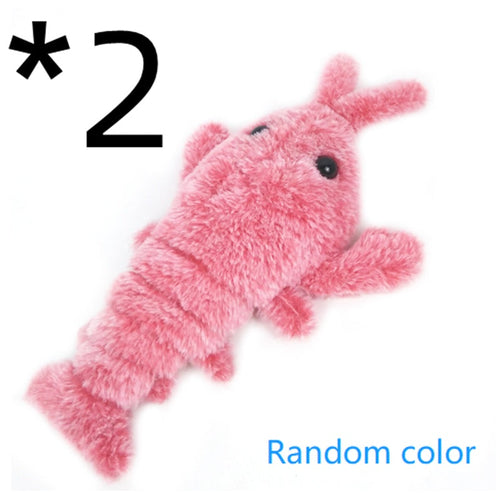 Pet Toys Electric Jumping Shrimp USB Charging Simulation Lobster Funny